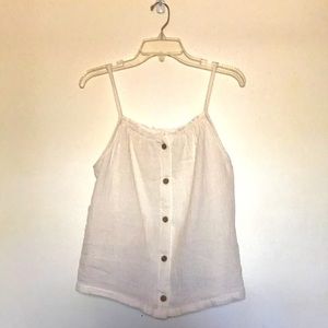 White tank top that is like a dress shirt